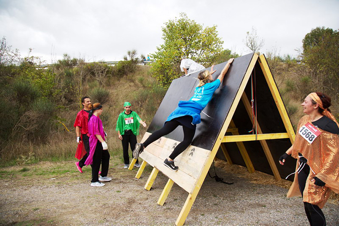 pans inclines course obstacle ninja