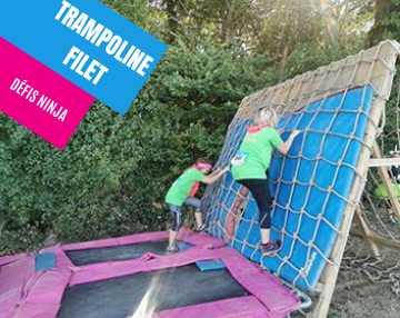 trampoline filet  defi ninjas 